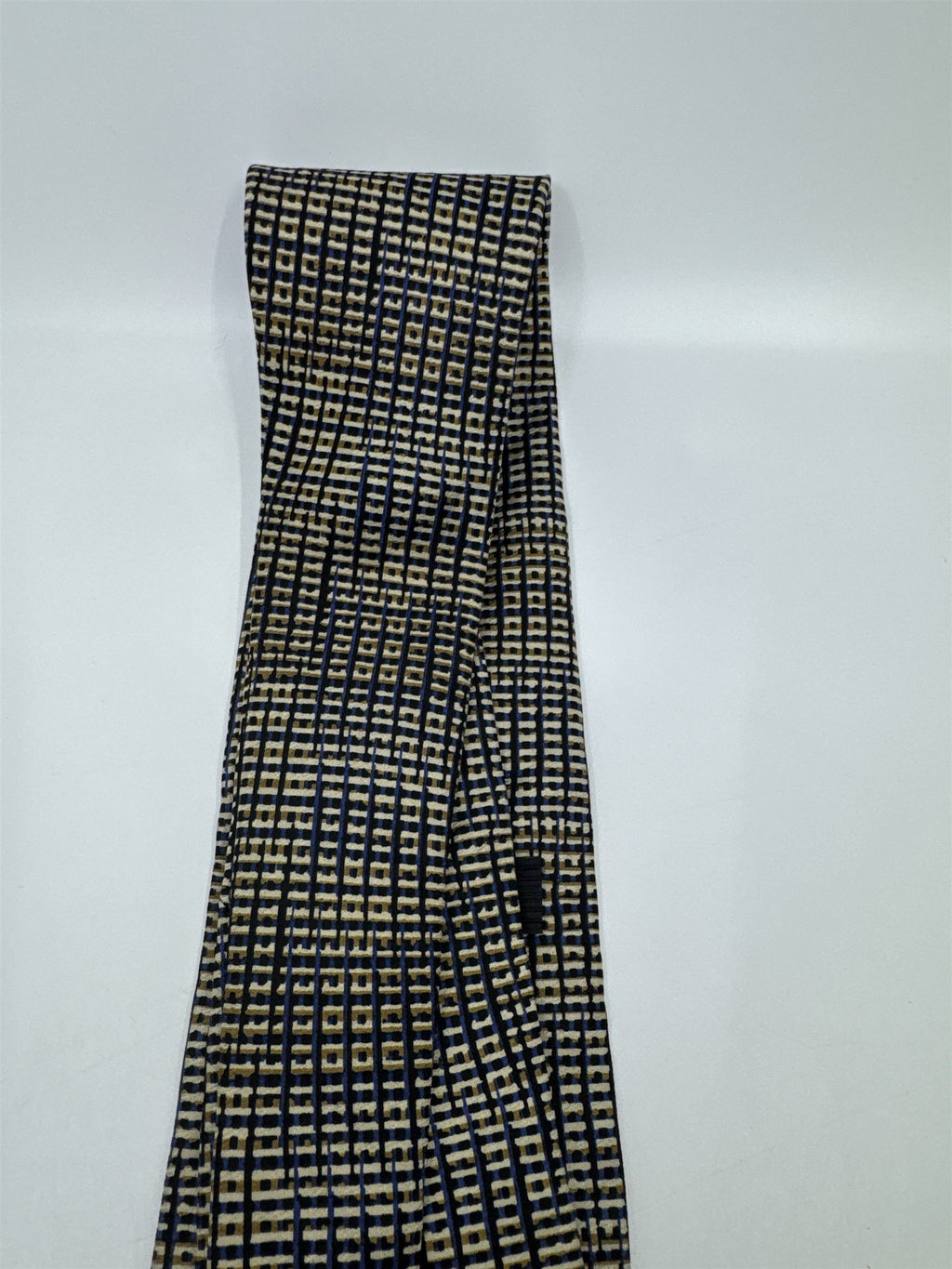 Jhane Barnes Gold, Black And Blue Men's Neck Tie