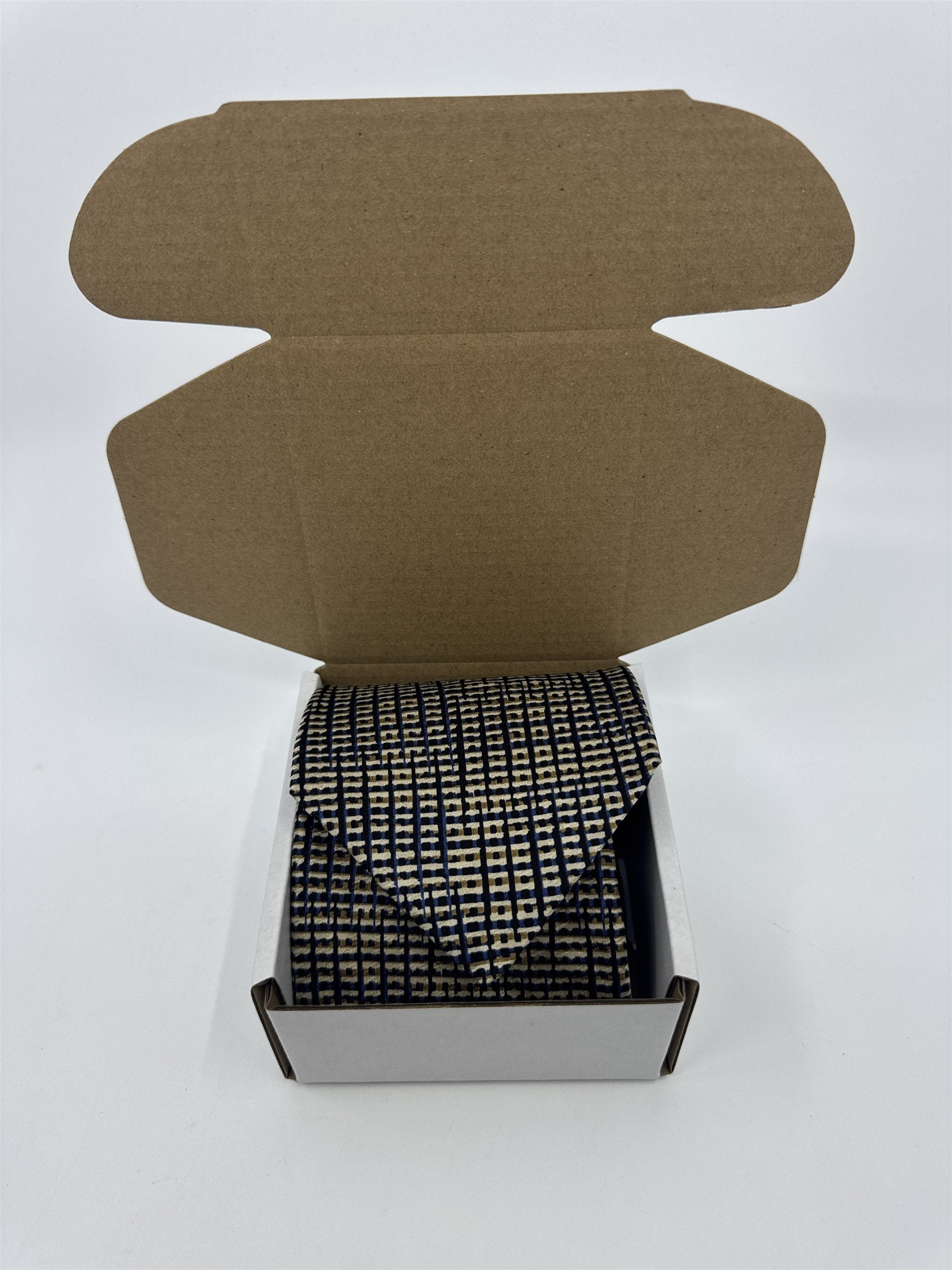 Jhane Barnes Gold, Black And Blue Men's Neck Tie