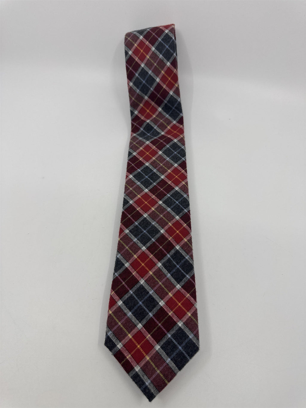 Nautica Red, Blue And Yellow Plaid Men's Neck Tie