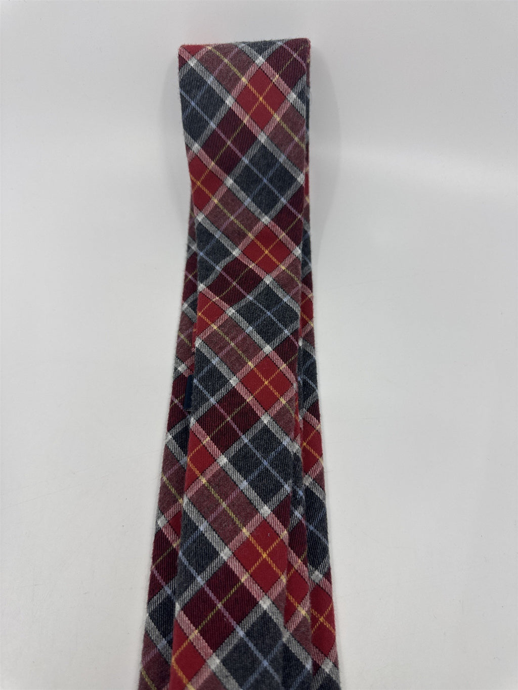 Nautica Red, Blue And Yellow Plaid Men's Neck Tie