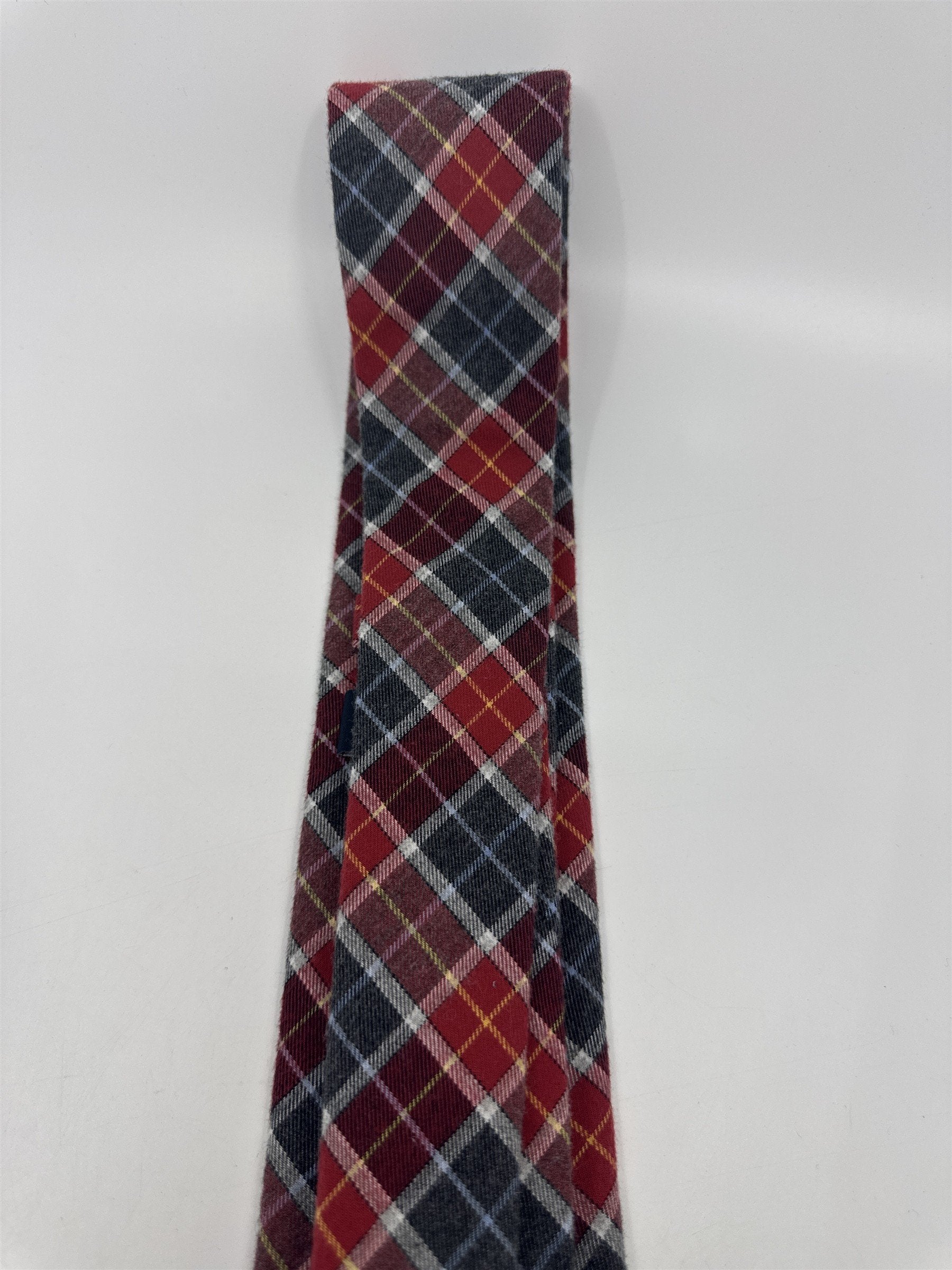 Nautica Red, Blue And Yellow Plaid Men's Neck Tie