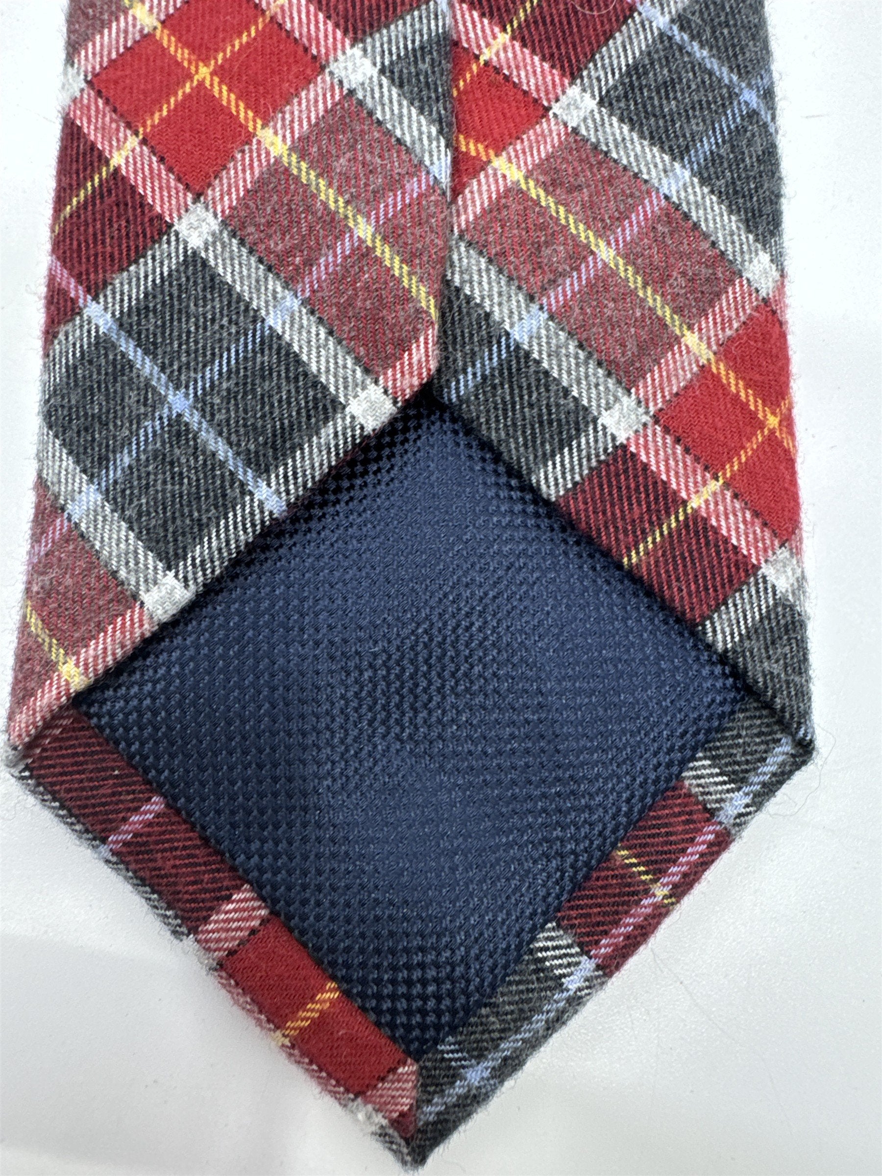 Nautica Red, Blue And Yellow Plaid Men's Neck Tie