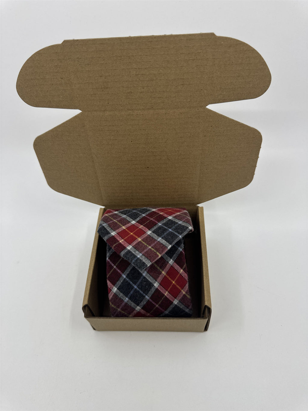 Nautica Red, Blue And Yellow Plaid Men's Neck Tie