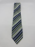 Alexander Julian Colours Green, Blue and Silver Striped Men's Neck Tie