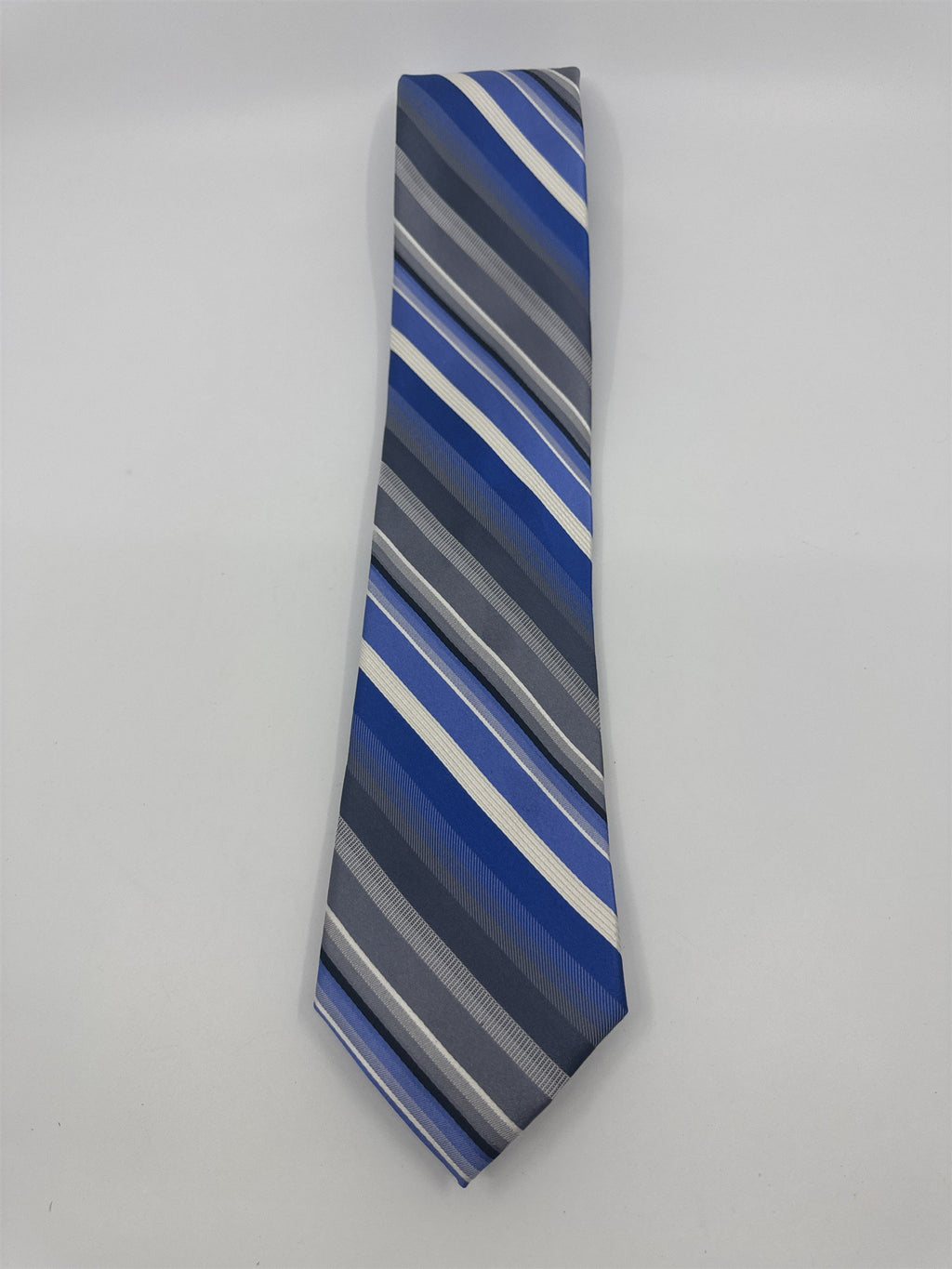 Van Heusen Blue, White And Grey Men's Neck Tie