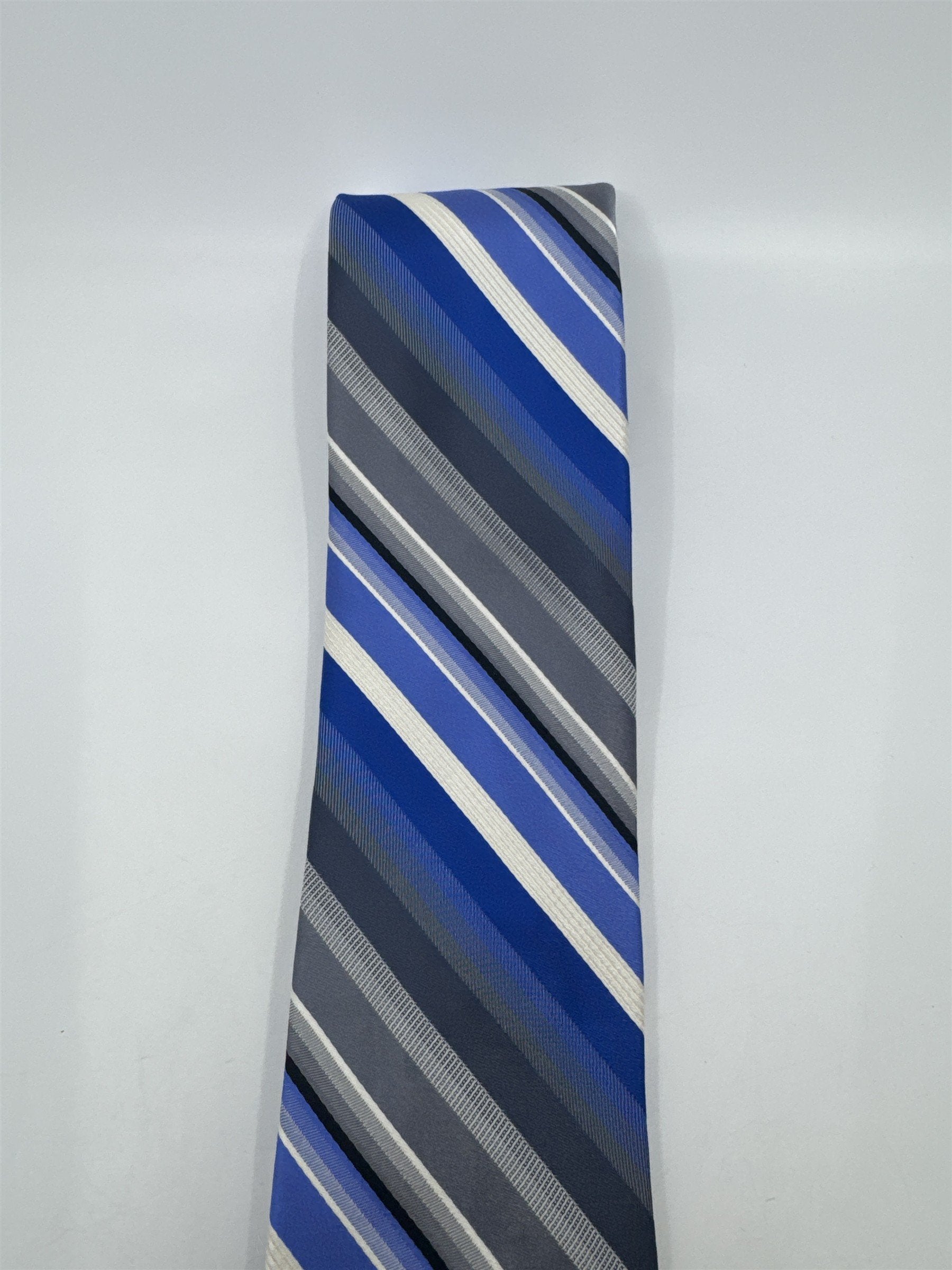 Van Heusen Blue, White And Grey Men's Neck Tie