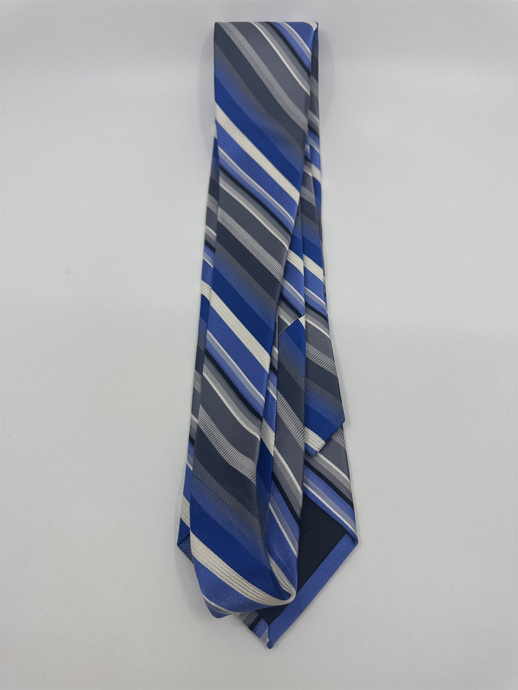 Van Heusen Blue, White And Grey Men's Neck Tie