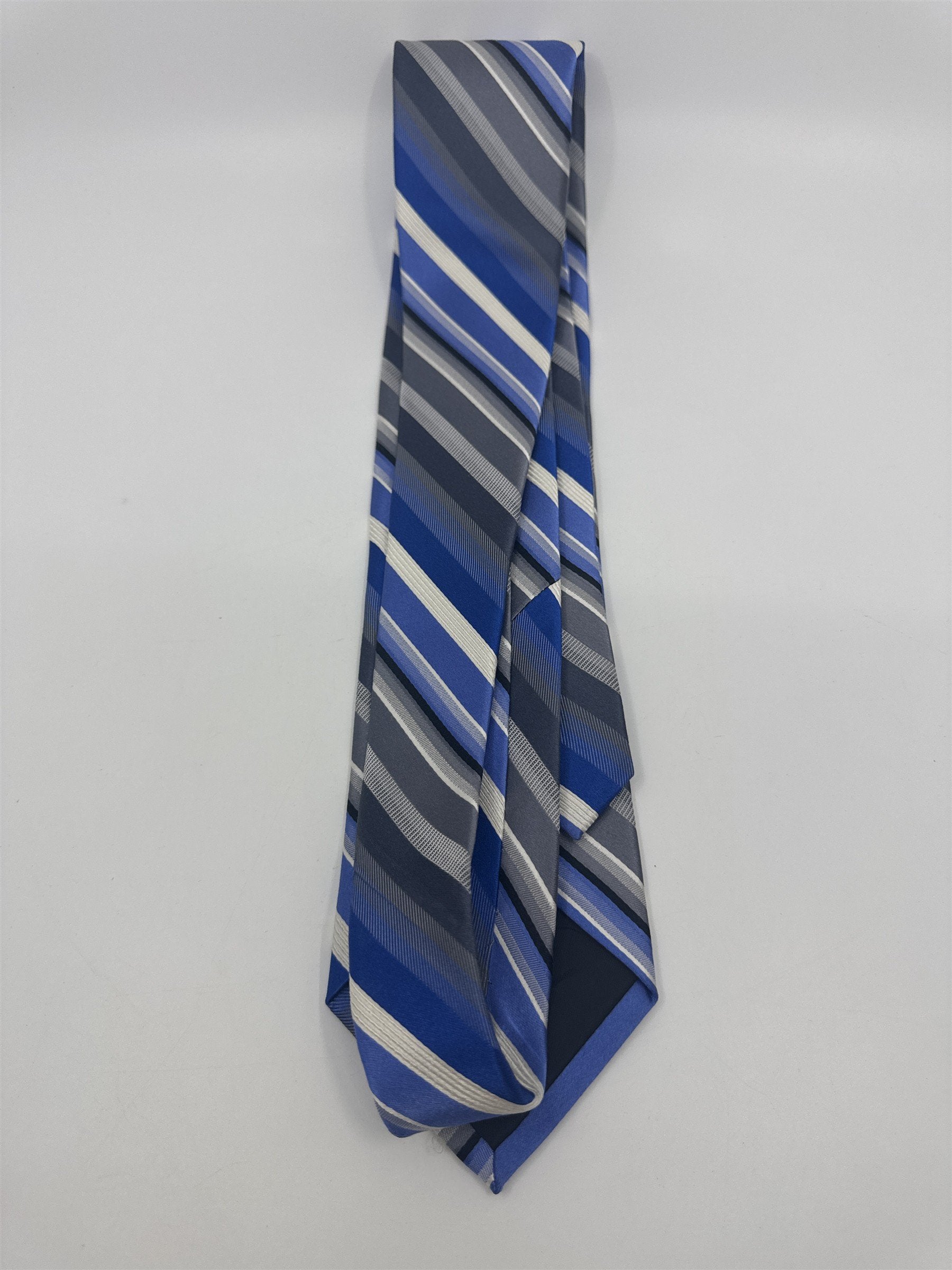 Van Heusen Blue, White And Grey Men's Neck Tie