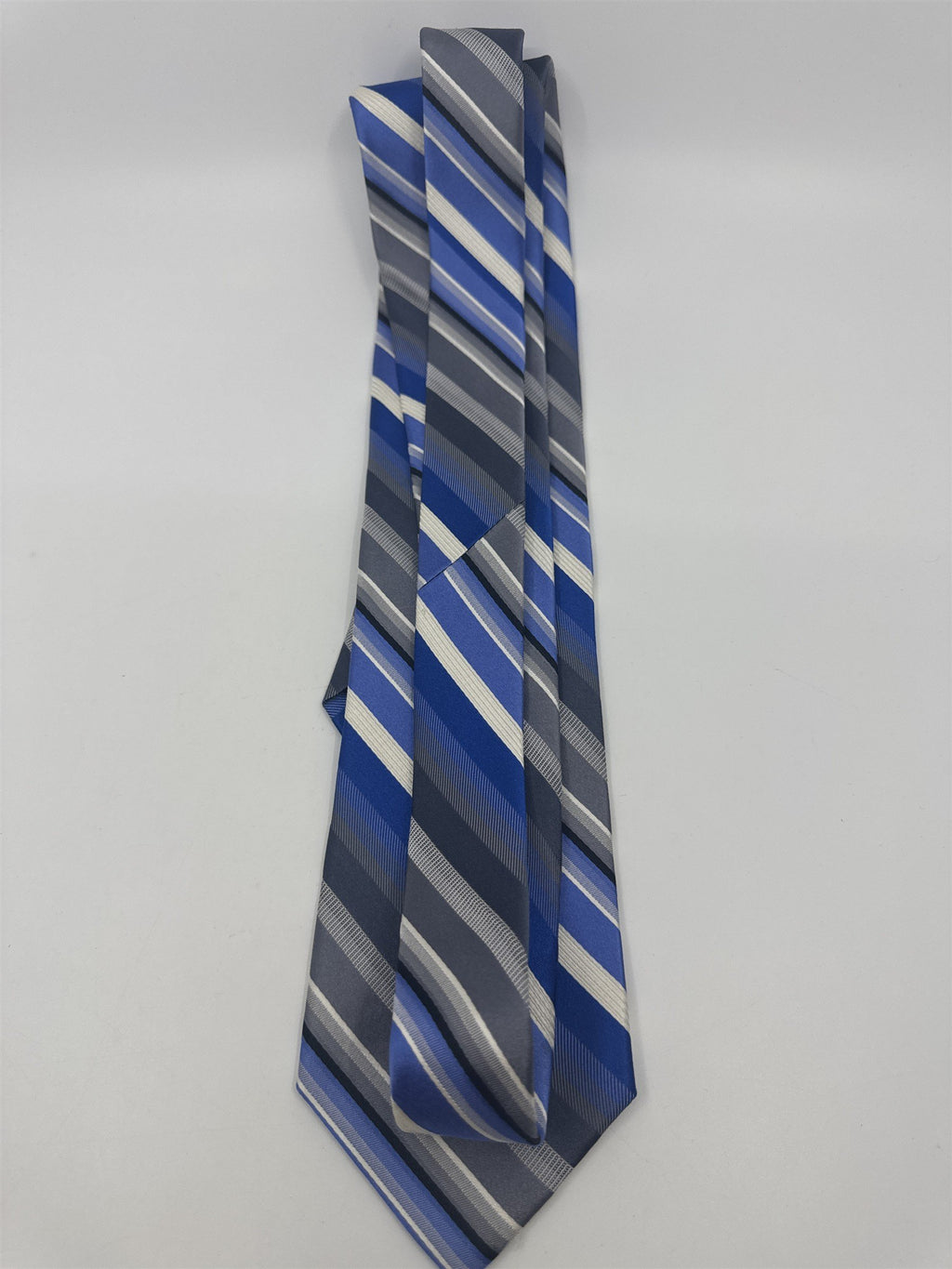 Van Heusen Blue, White And Grey Men's Neck Tie