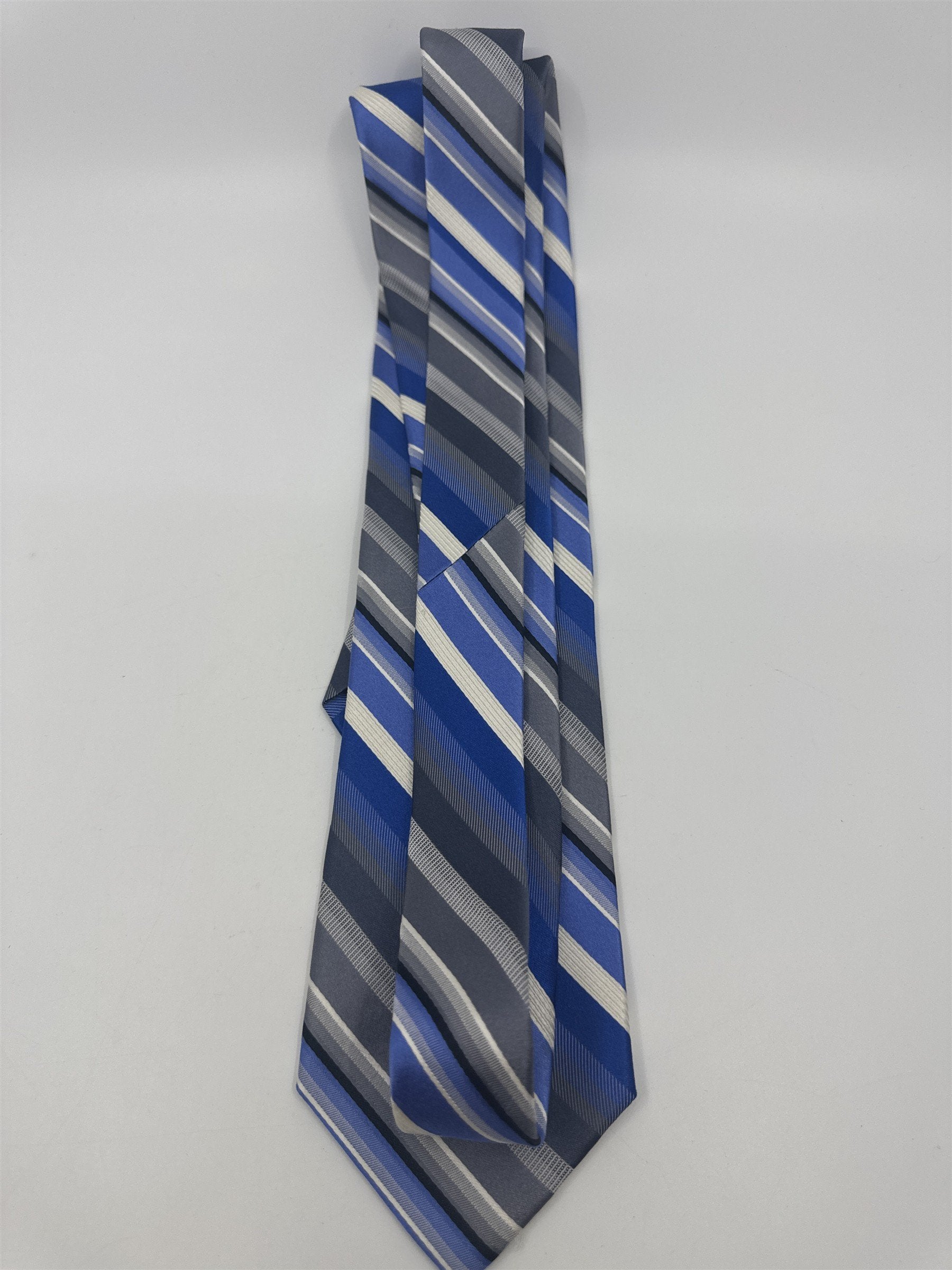 Van Heusen Blue, White And Grey Men's Neck Tie