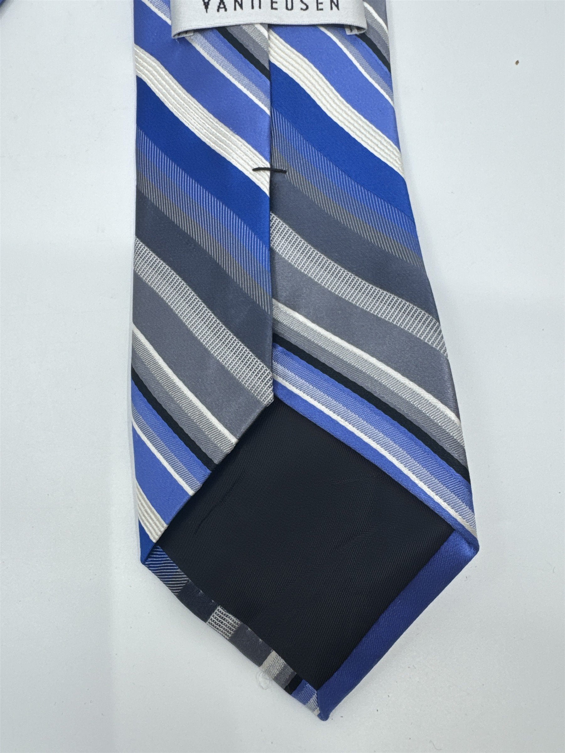 Van Heusen Blue, White And Grey Men's Neck Tie