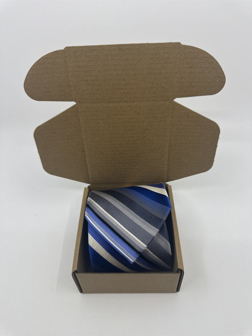 Van Heusen Blue, White And Grey Men's Neck Tie