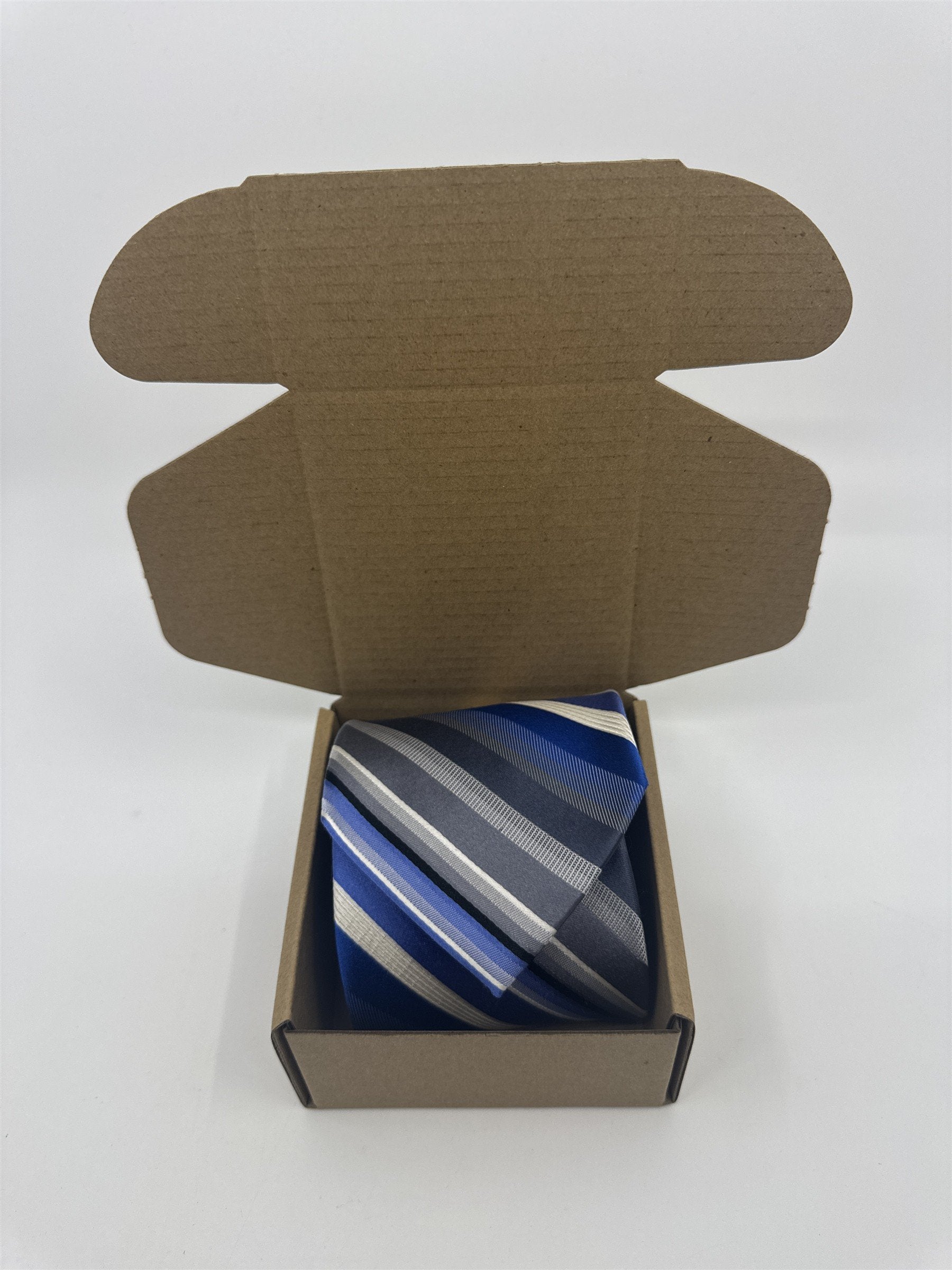 Van Heusen Blue, White And Grey Men's Neck Tie