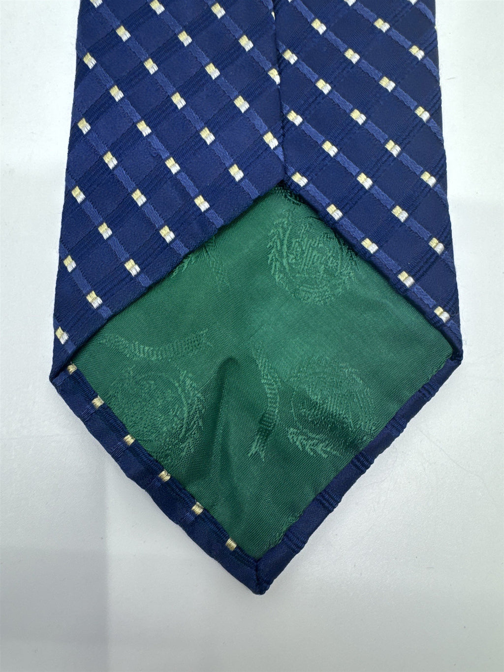 Tommy Hilfiger Blue Men's Neck Tie W/ White Dots And Stars On Inside