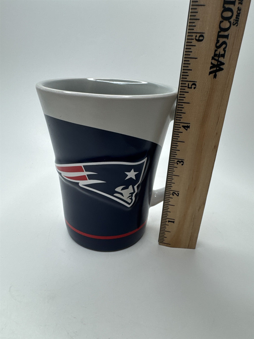 NFL Patriots Mug Embossed Logo Heavy Ceramic Official Mug