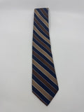 Jones New York Brown And Blue Striped Men's Neck Tie