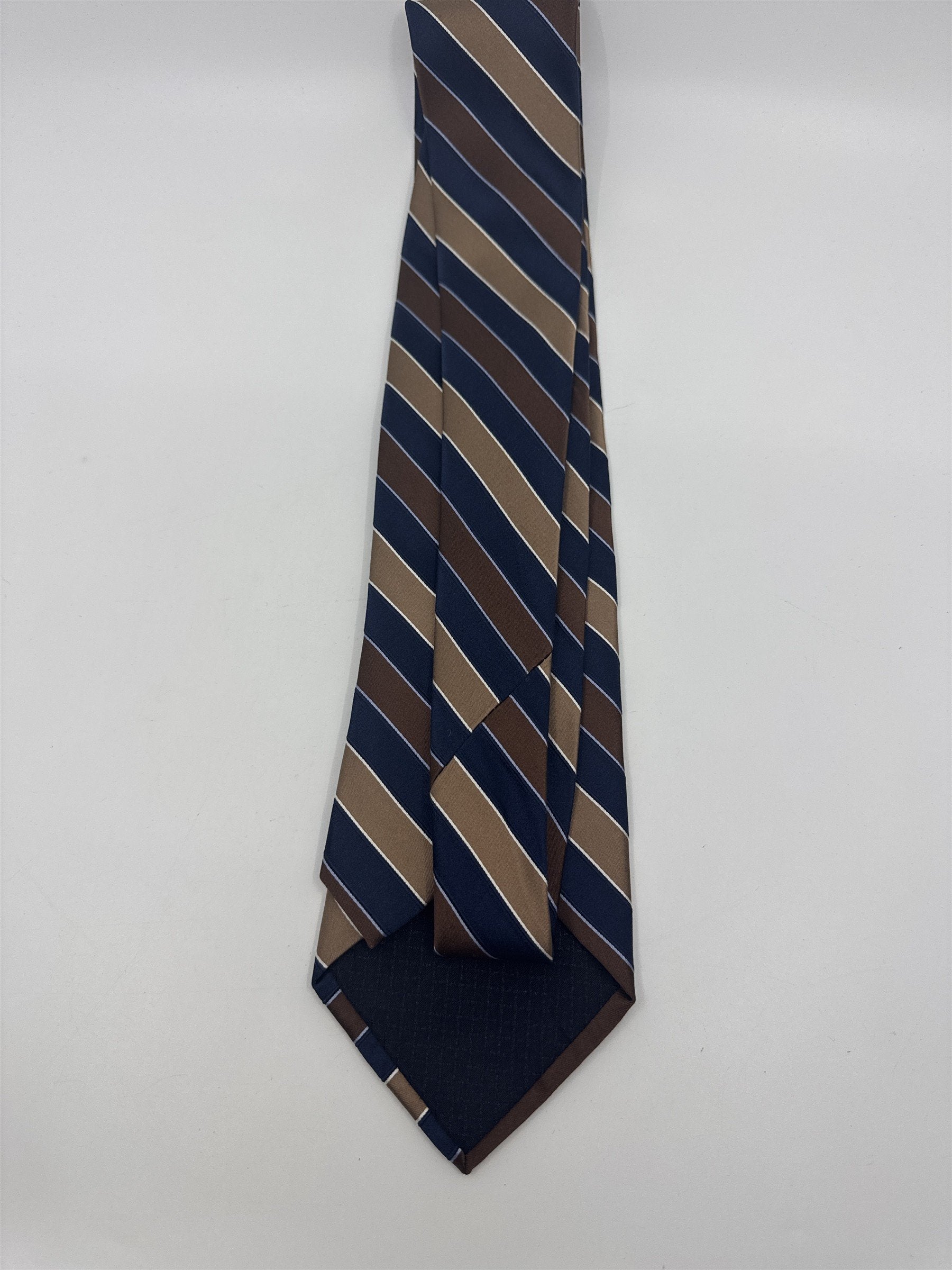Jones New York Brown And Blue Striped Men's Neck Tie