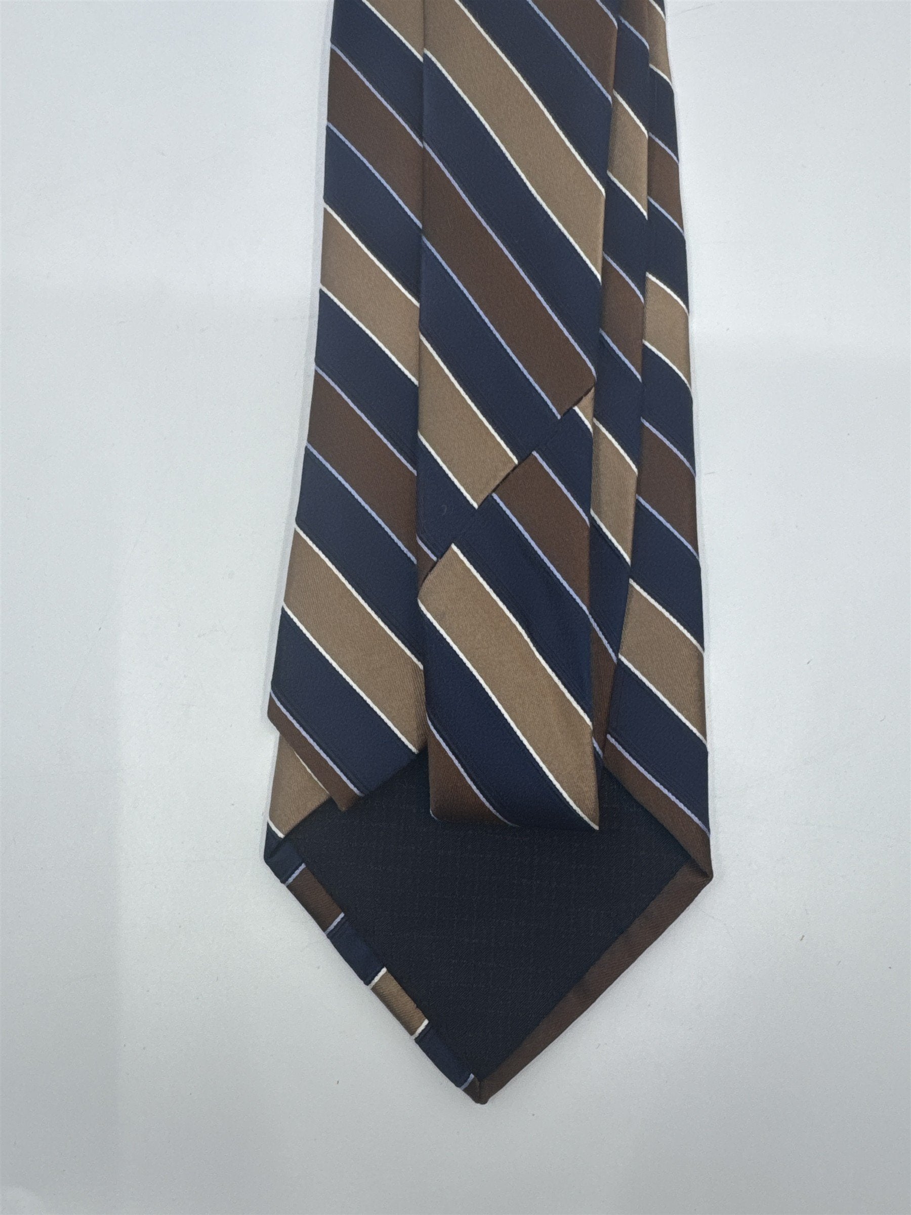 Jones New York Brown And Blue Striped Men's Neck Tie