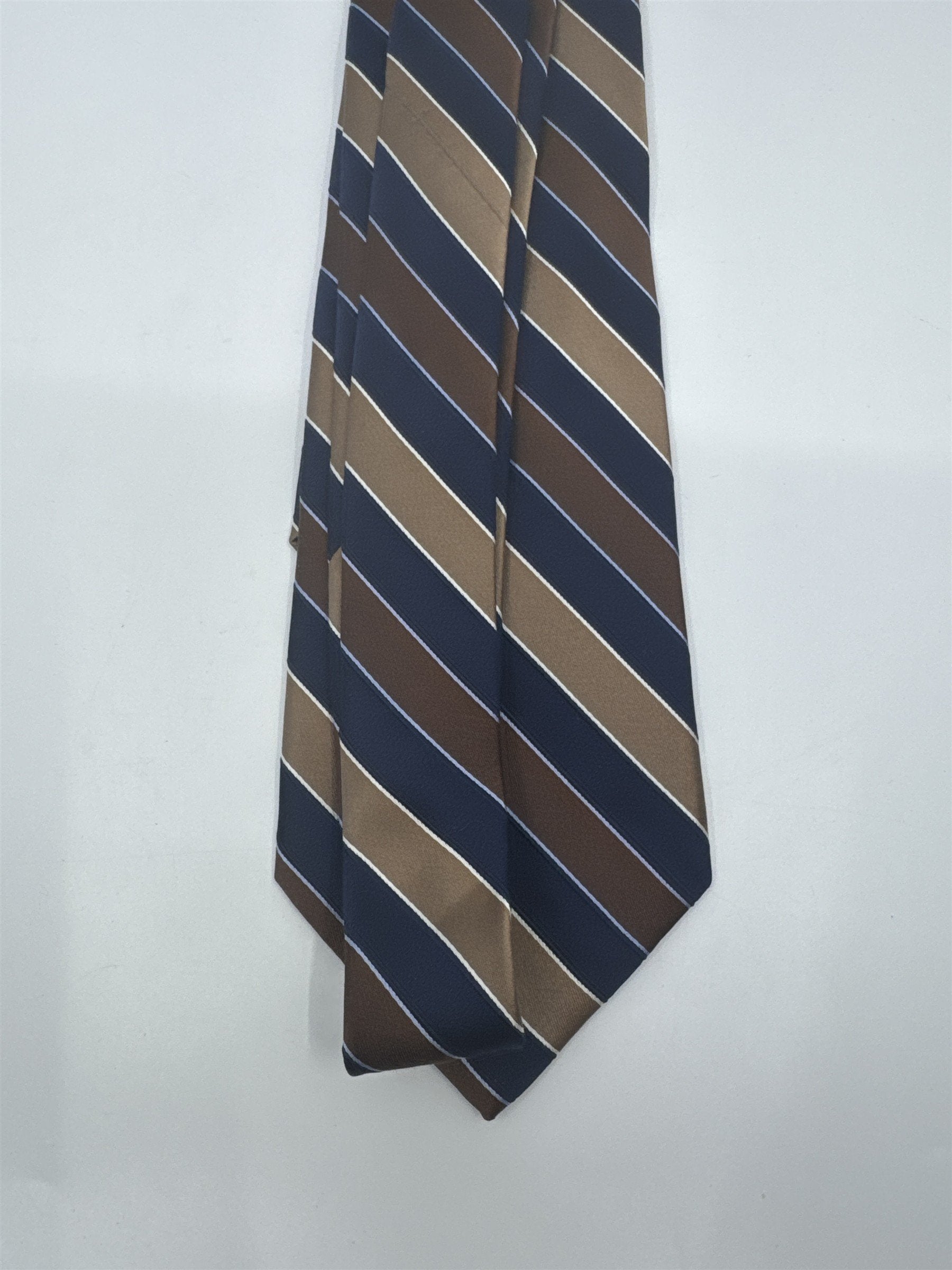 Jones New York Brown And Blue Striped Men's Neck Tie