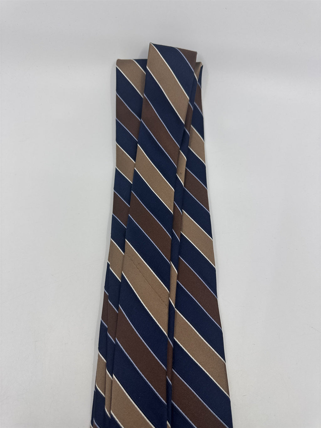 Jones New York Brown And Blue Striped Men's Neck Tie