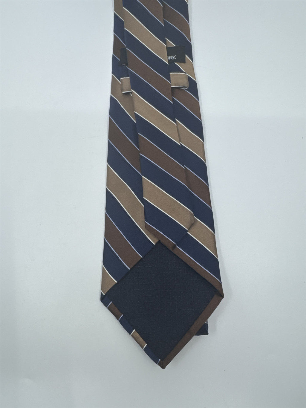 Jones New York Brown And Blue Striped Men's Neck Tie