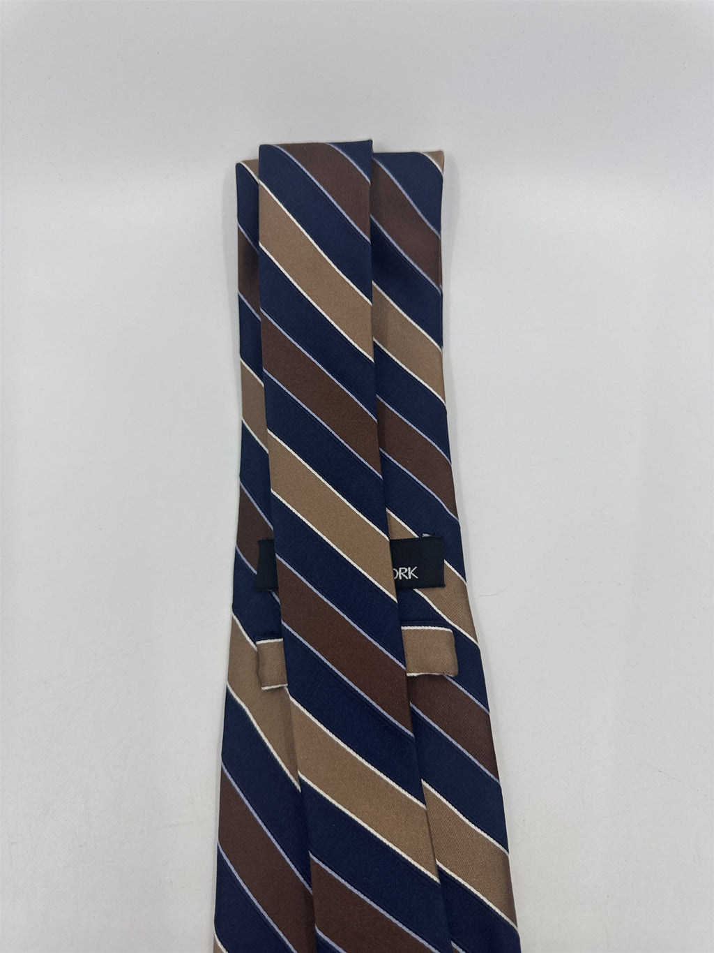 Jones New York Brown And Blue Striped Men's Neck Tie