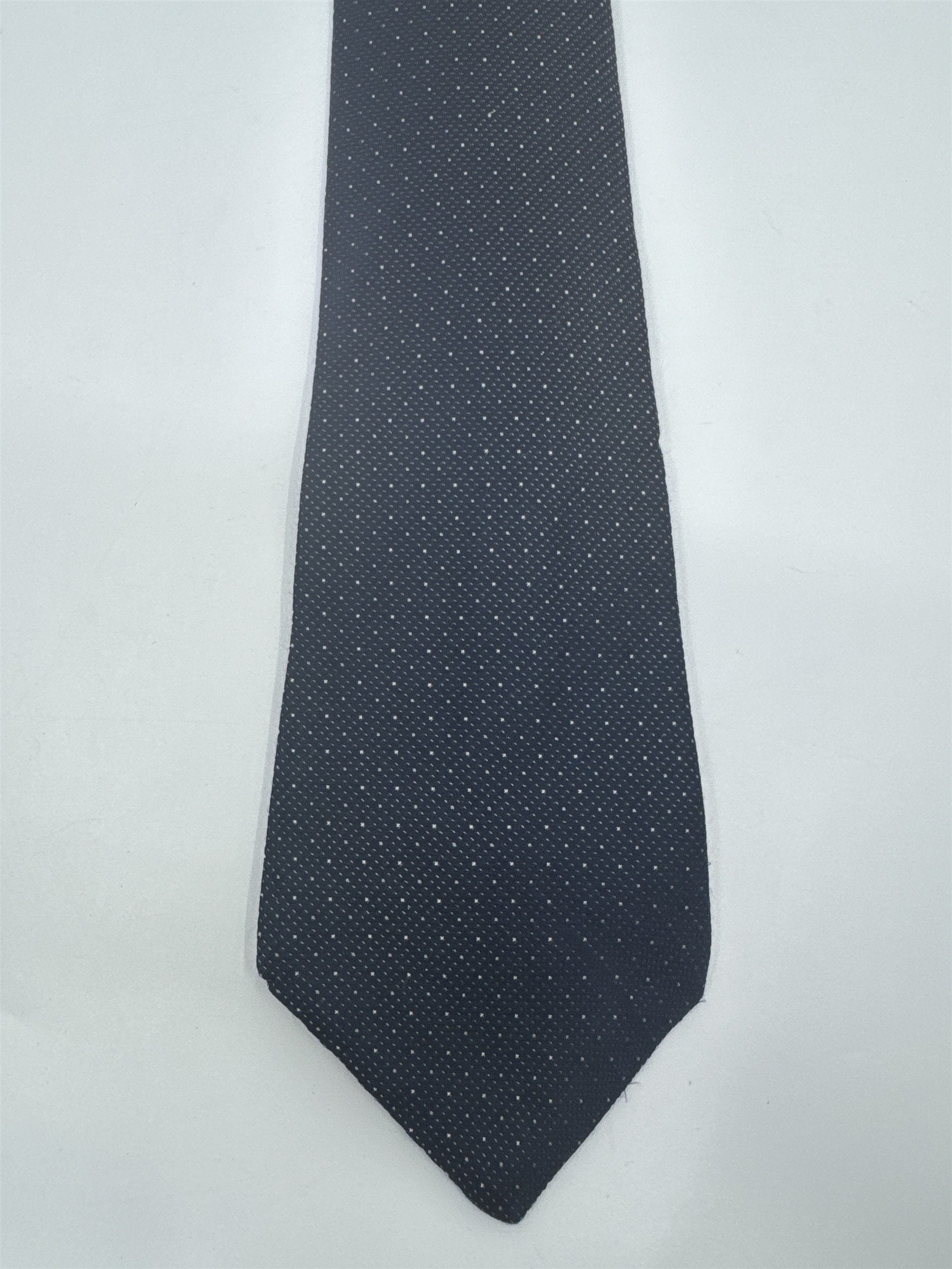 Calvin Klein Blue Men's Neck Tie W/ White Dots