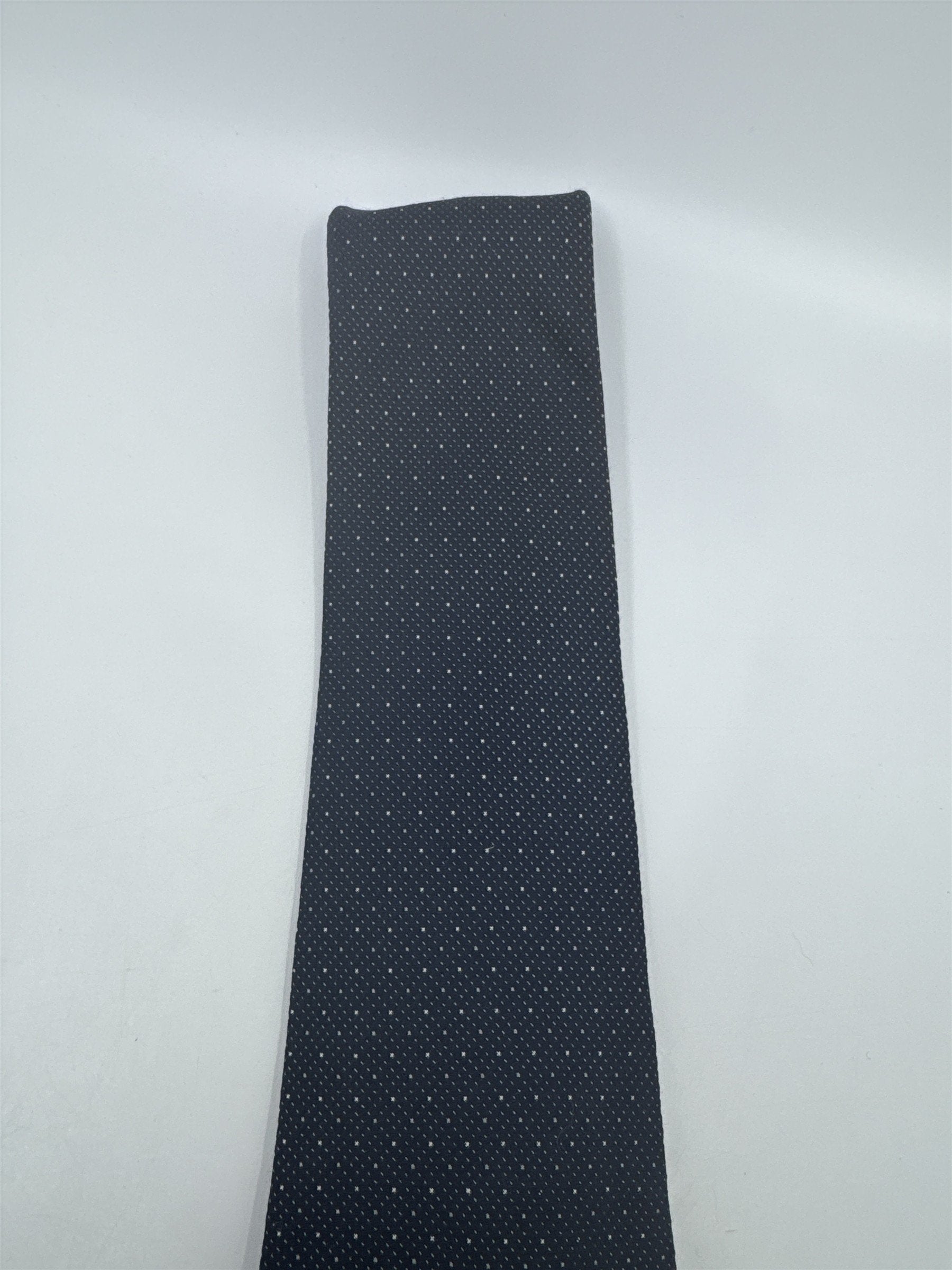 Calvin Klein Blue Men's Neck Tie W/ White Dots