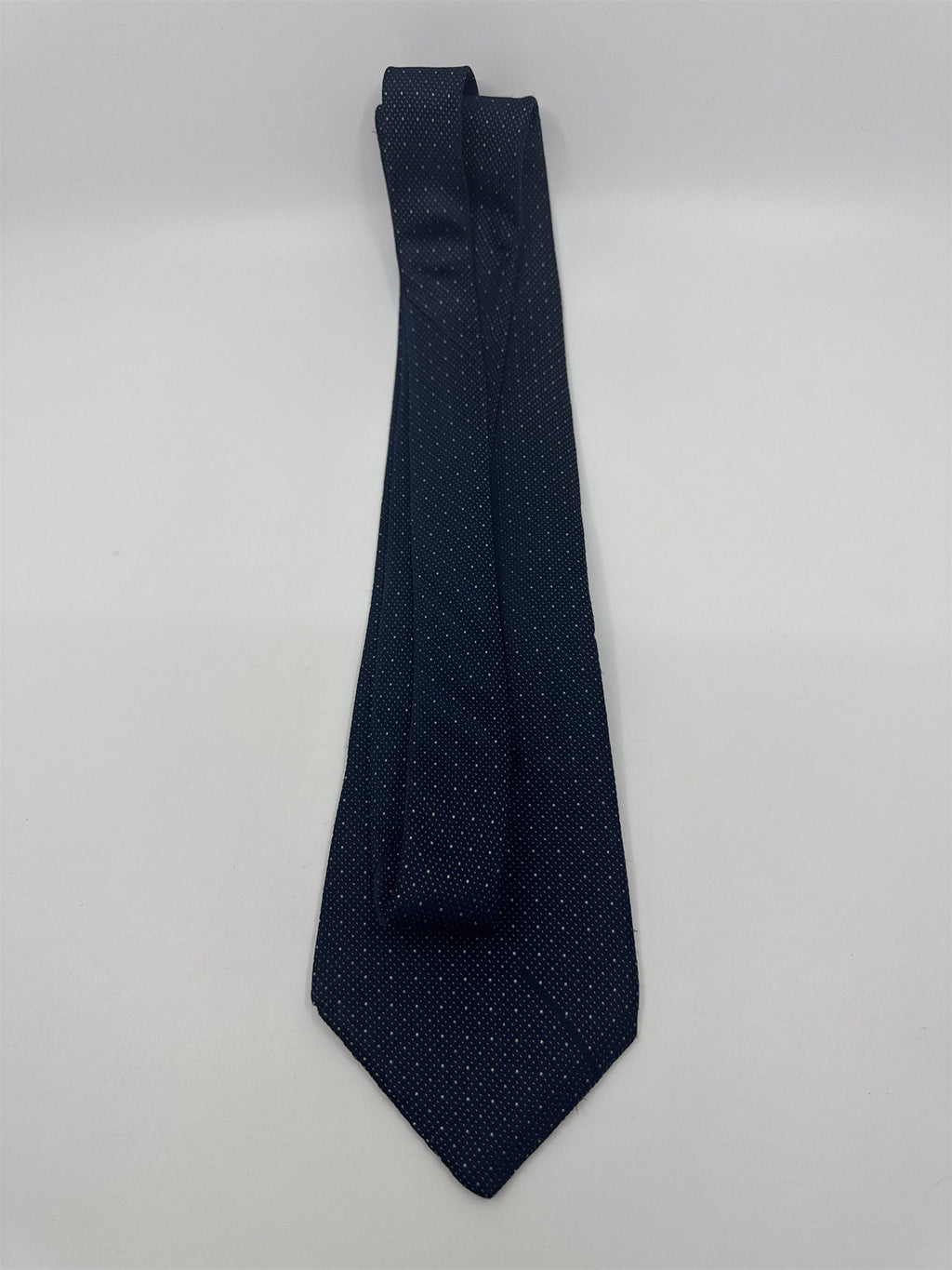 Calvin Klein Blue Men's Neck Tie W/ White Dots