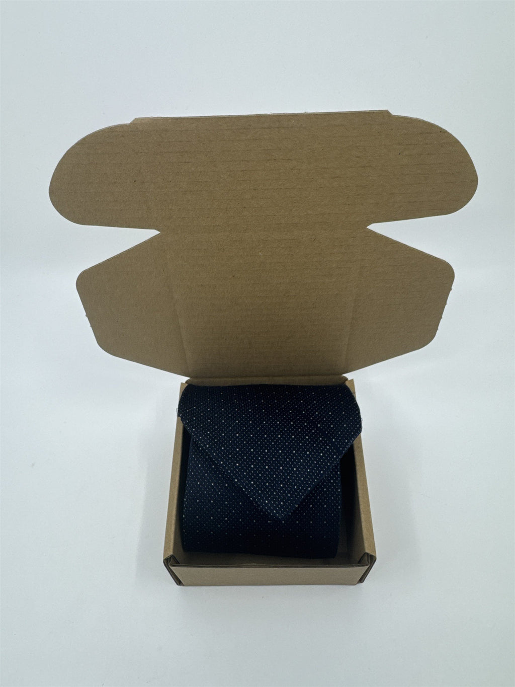 Calvin Klein Blue Men's Neck Tie W/ White Dots