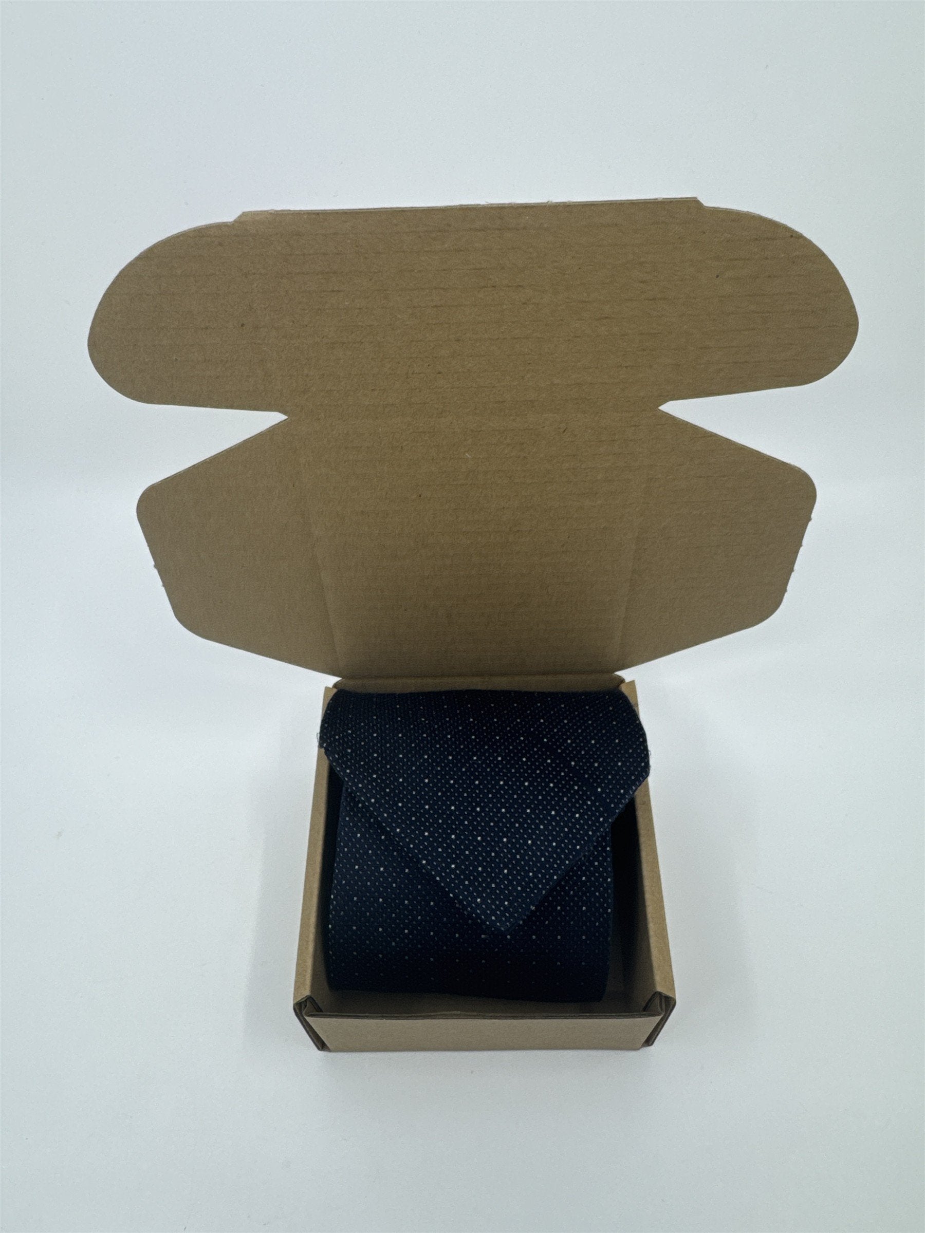 Calvin Klein Blue Men's Neck Tie W/ White Dots