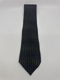 J. Ferrar Black Men's Neck Tie W/ Yellow/Gold Dots