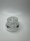 Vintage Crystal Hurricane Candle Stick Holder Lamp Base (BASE ONLY) EUC MCM