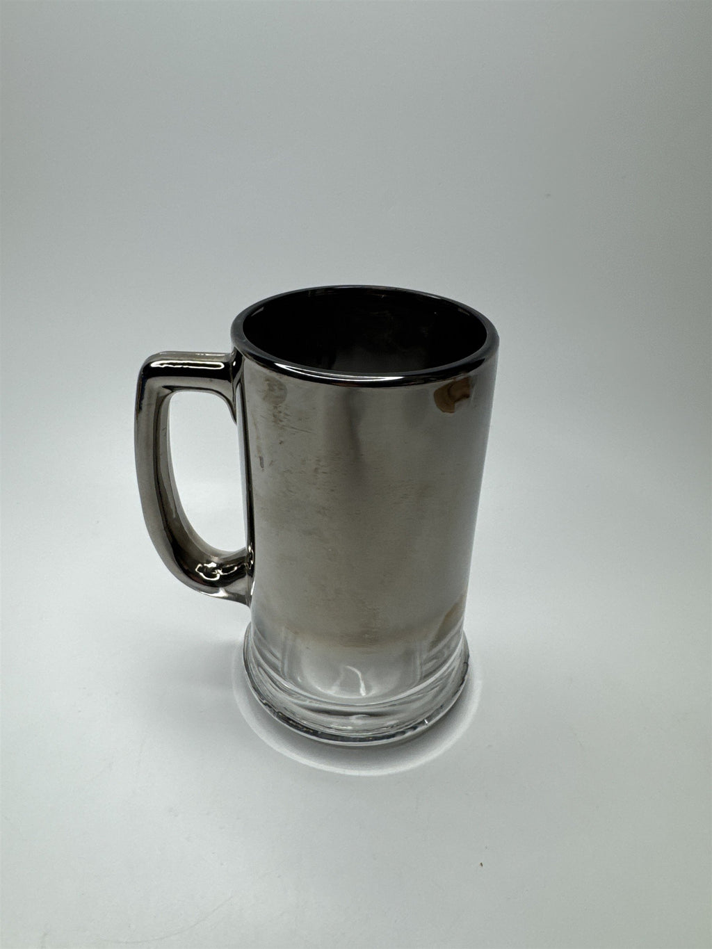Harley Davidson New York Cafe Beer Mug Etched Mirrored Chrome Handled 12oz Stein