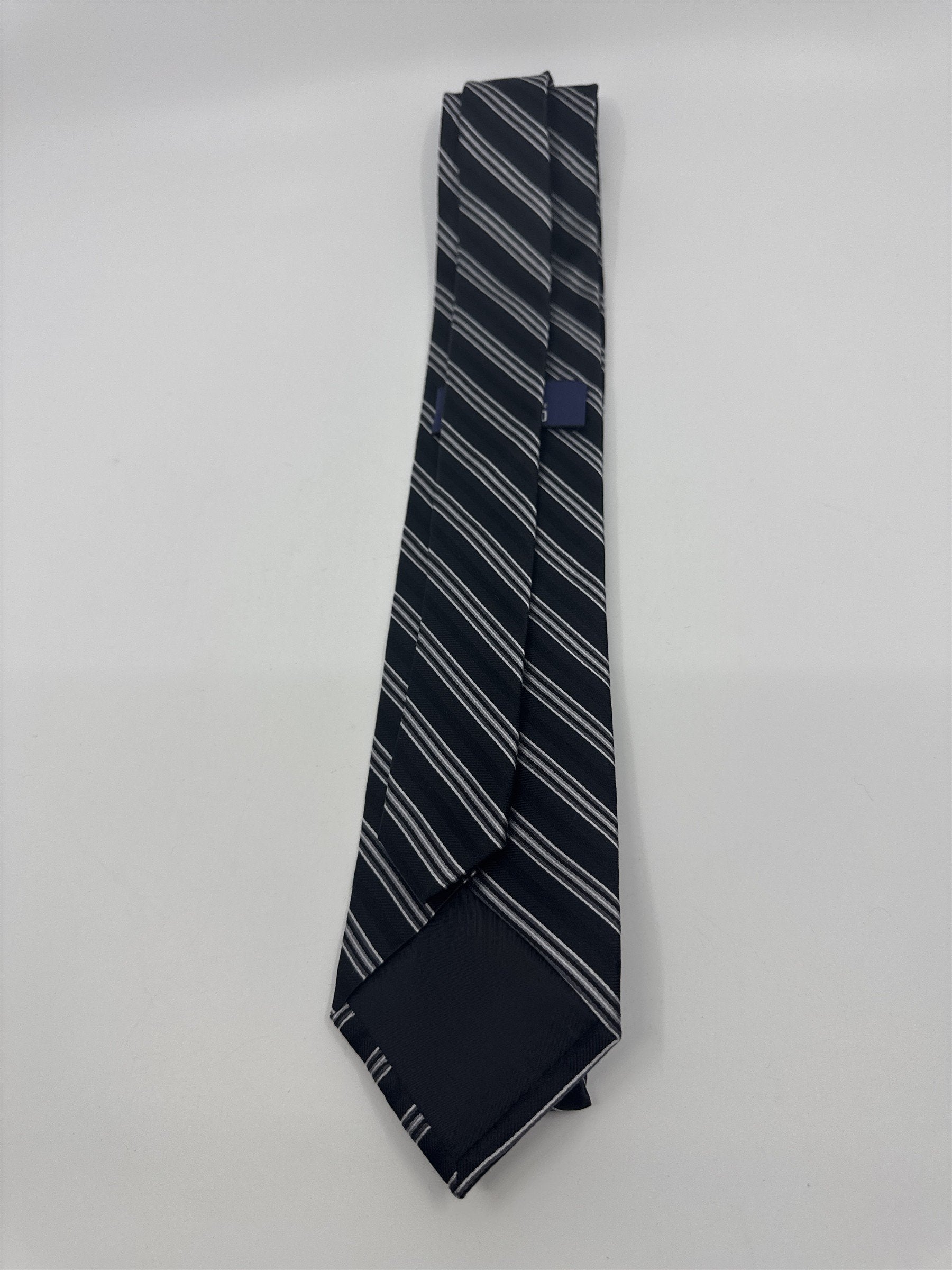 Stafford Tailored Culture Black, White And Silver Men's Neck Tie