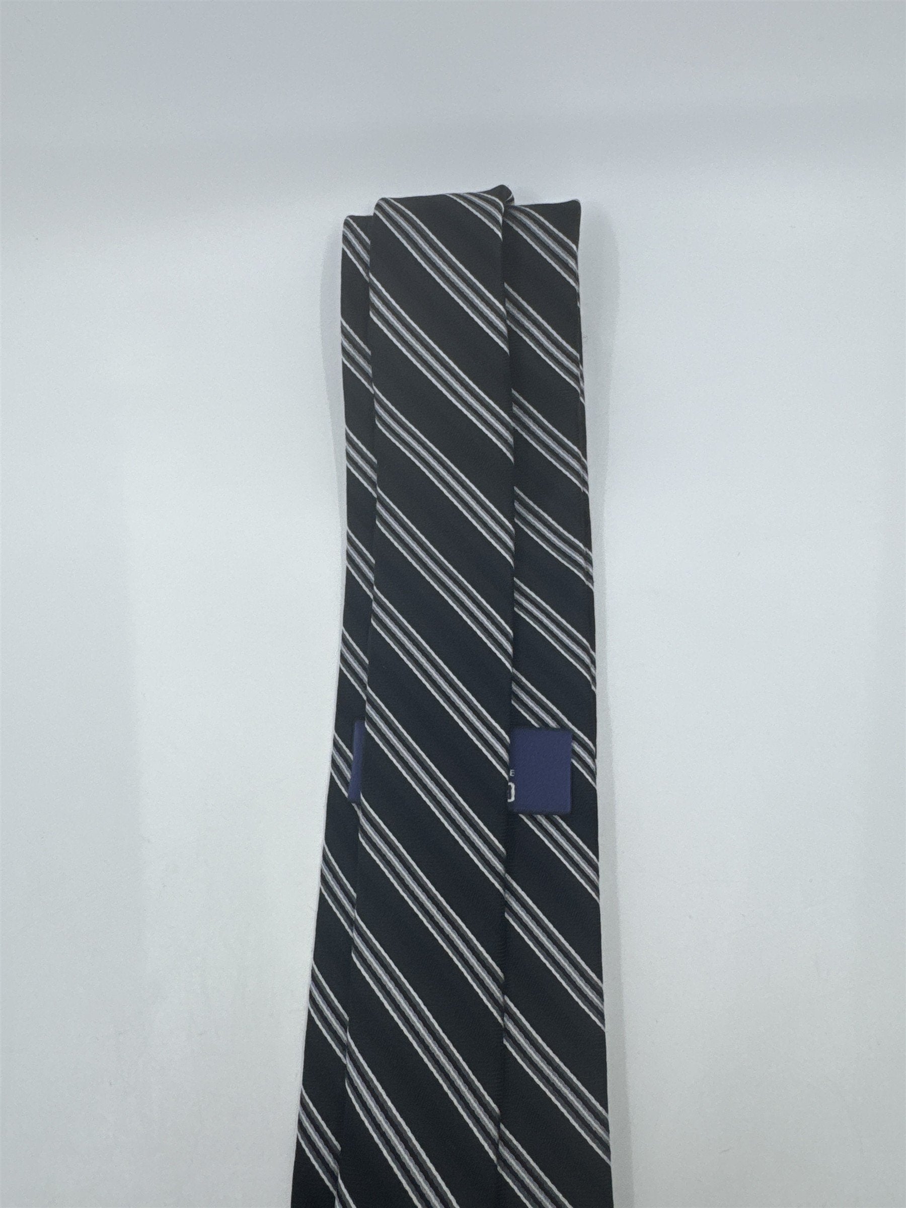 Stafford Tailored Culture Black, White And Silver Men's Neck Tie