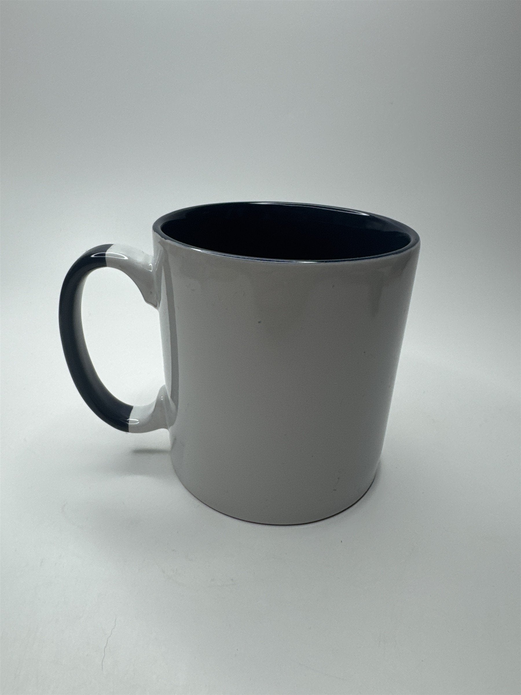 Ceramic Heavy Duty Embossed Blue and White Peace Fingers Stars & Stripes Mug