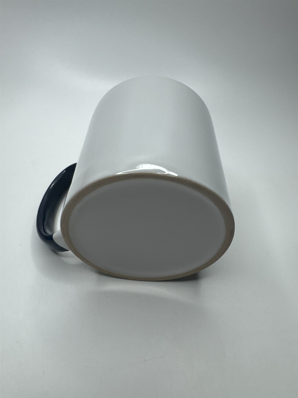 Ceramic Heavy Duty Embossed Blue and White Peace Fingers Stars & Stripes Mug