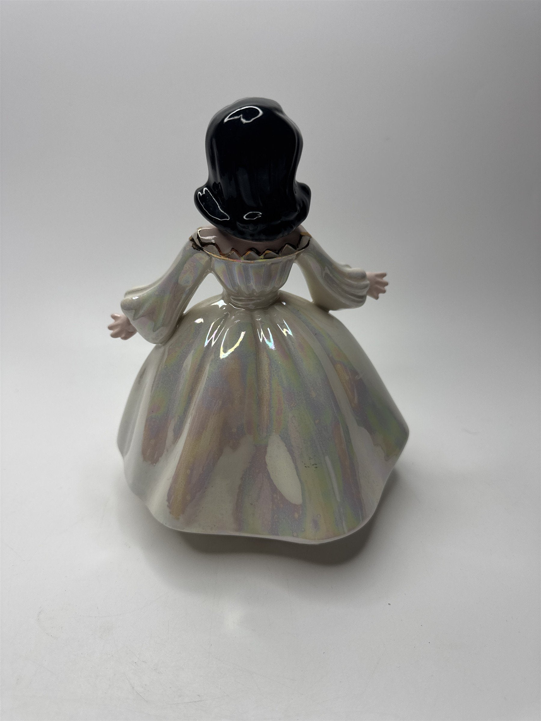 Vintage Holland Mold MCM Southern Belle Girl Figurine 1950s White Dress Topper