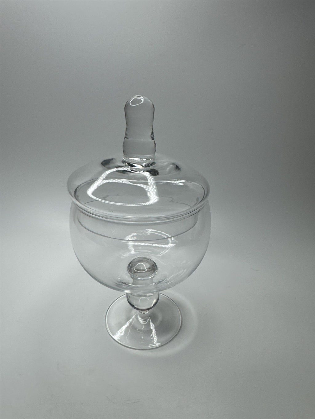 8" Tall Glass Apothecary Jar - Medium Storage Canister Candy Bar Decor