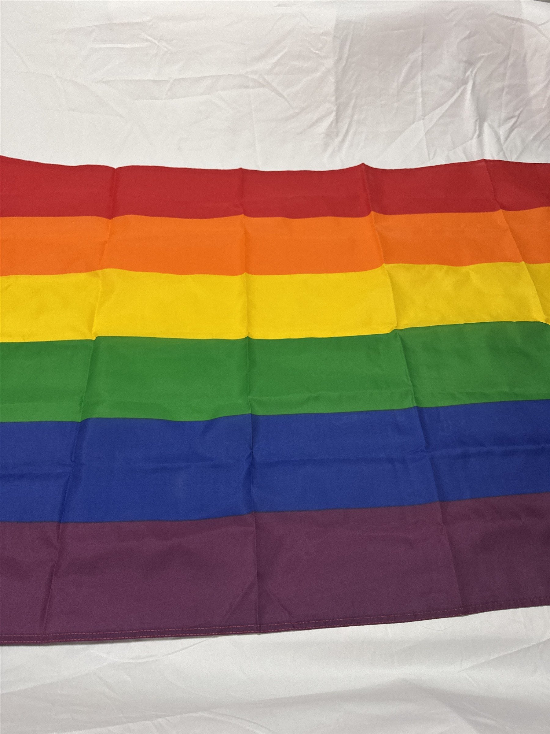 Large Rainbow Pride Flag /w 2 Grommets for Hanging