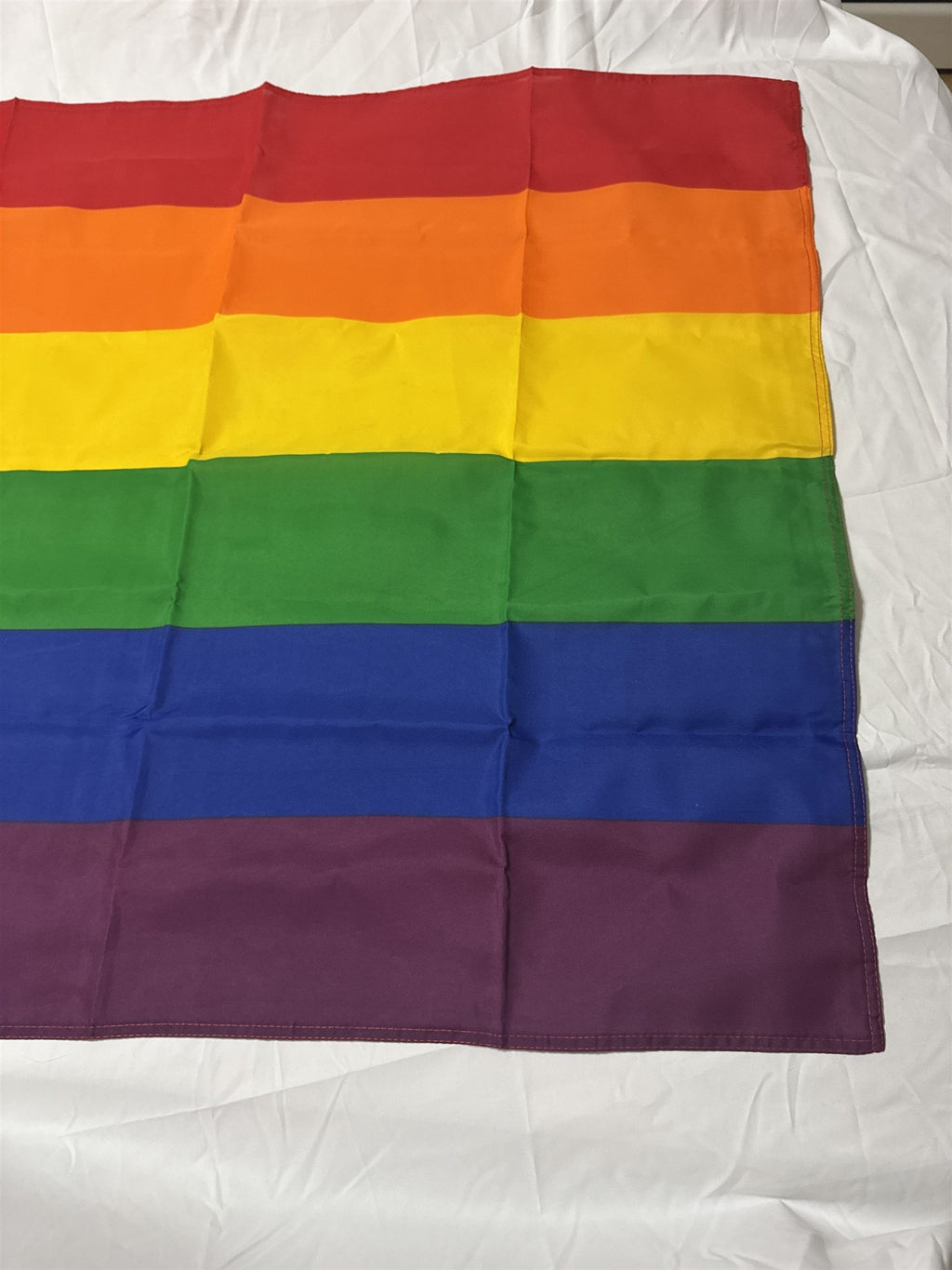 Large Rainbow Pride Flag /w 2 Grommets for Hanging