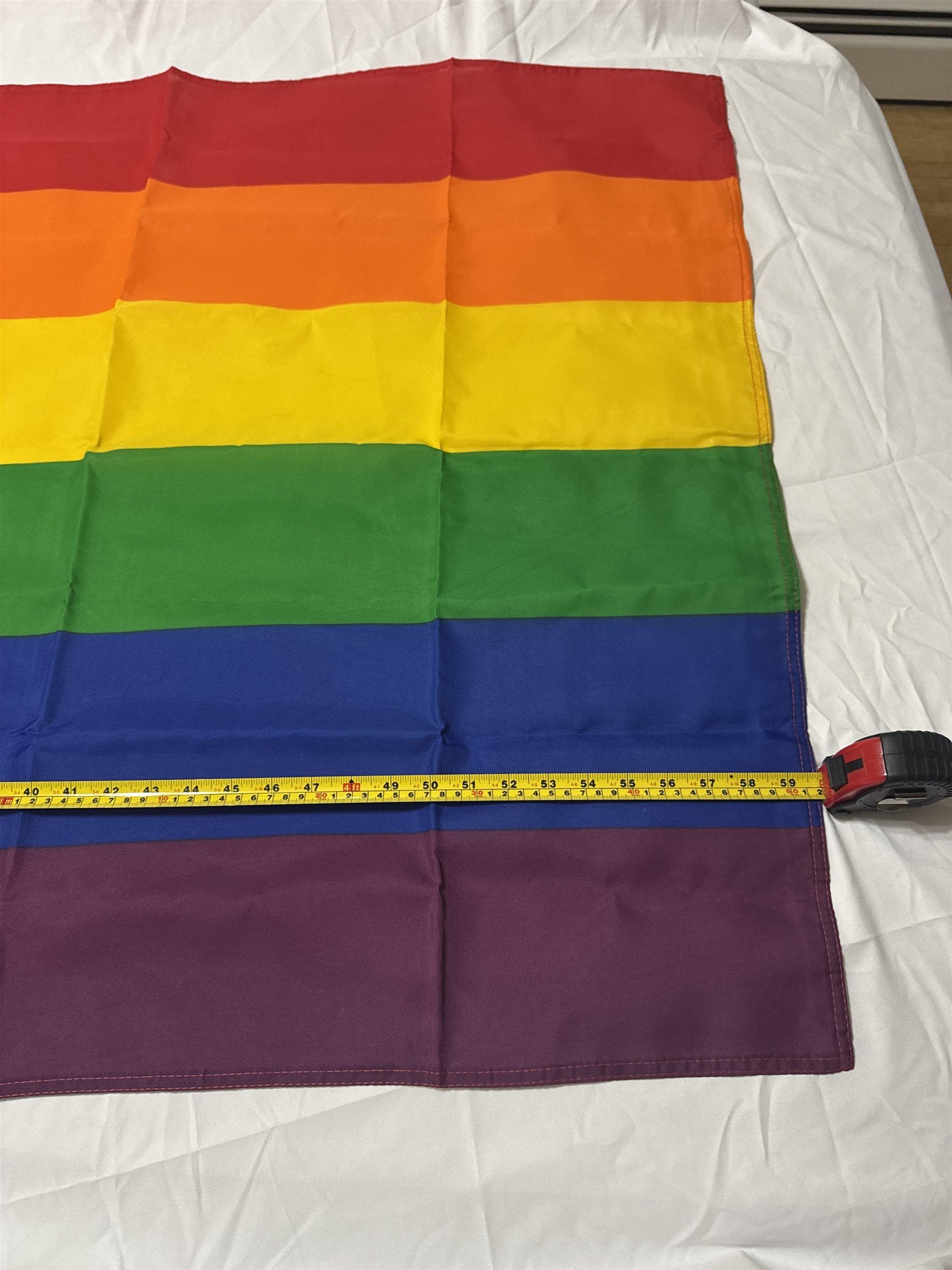 Large Rainbow Pride Flag /w 2 Grommets for Hanging
