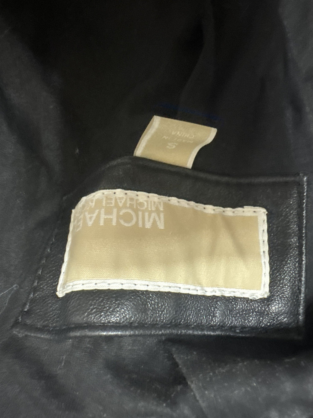 Womens Size Small Michael Kors Black Motorcycle Biker Jacket