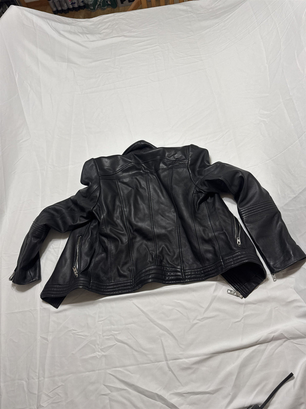 Womens Size Small Michael Kors Black Motorcycle Biker Jacket