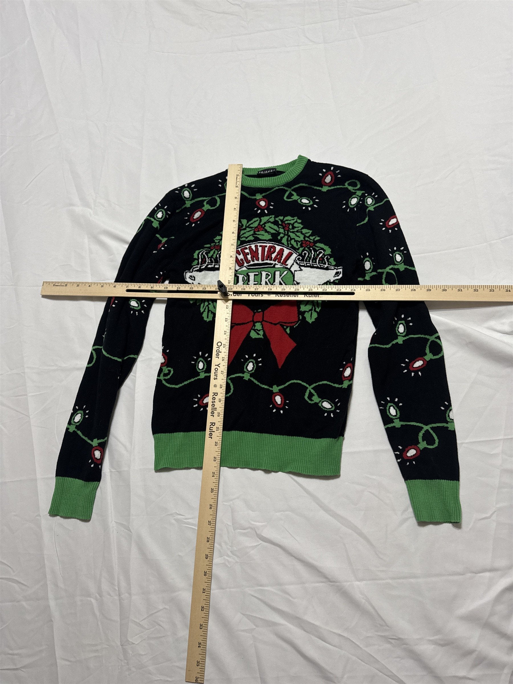 Mens FRIENDS Central Perk Celebrate Together Size Small Ugly Christmas Sweater