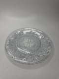 Vintage Indiana Glass Crystal Depression Daisy Tiara Snack Plate 8.25"