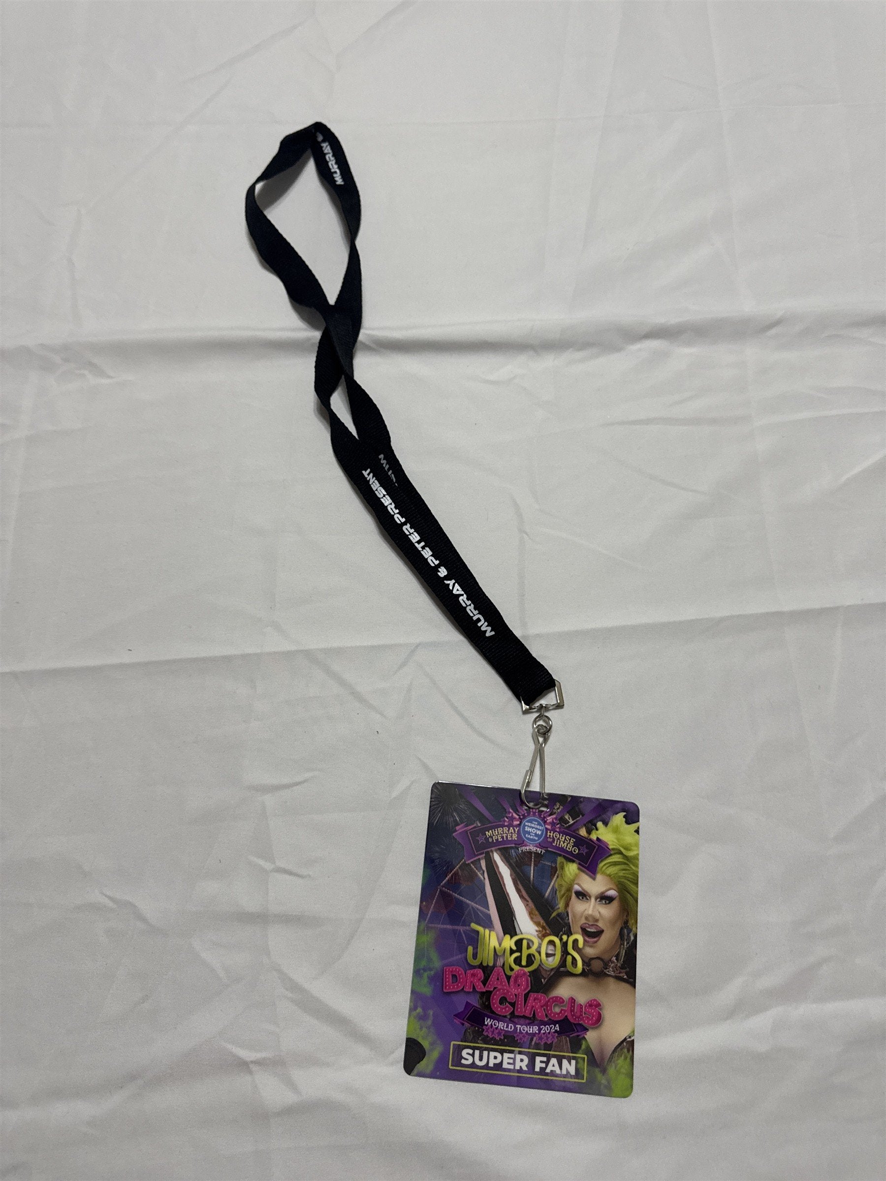 Jimbo's Drag Circus 2024 VIP Laminate Lanyard Souvenir Gift