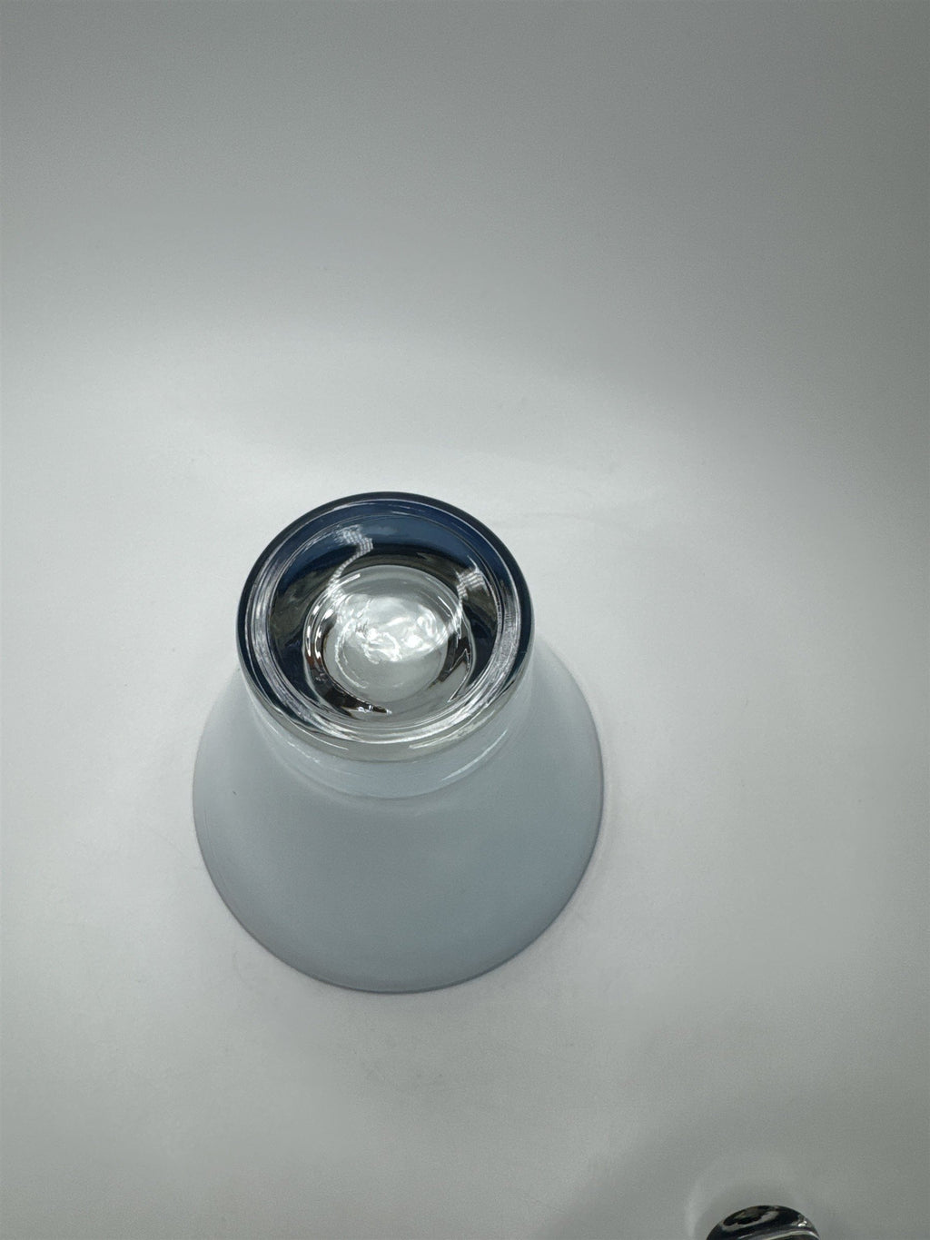 Vintage Hazel Atlas Iridescent Blue Lidded Candy Bowl Dish 1960s Covered Dish