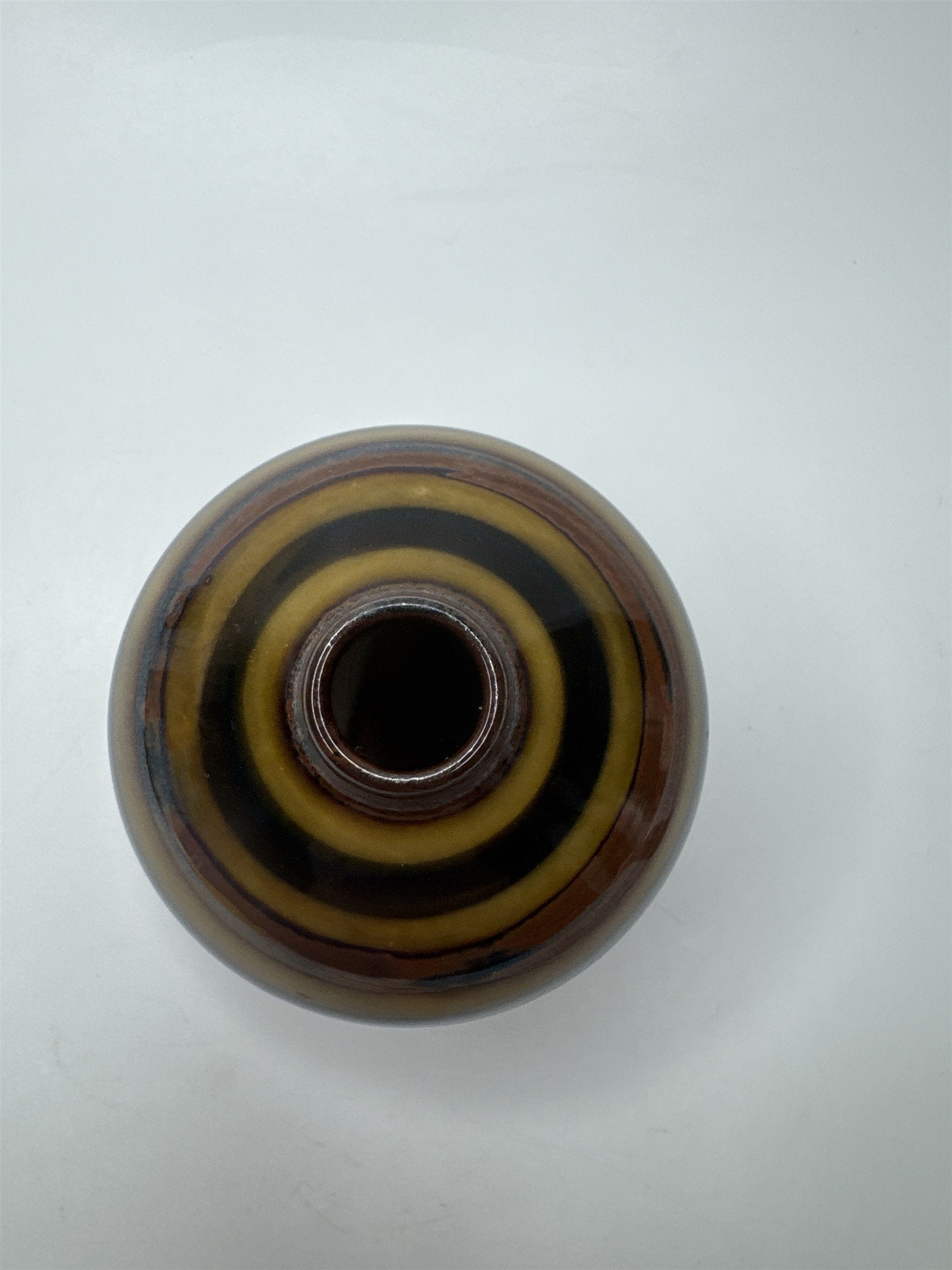 Vintage 3.5" Japan Bud Vase Earth Tones Browns and Golds OMC Vase